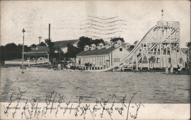Pavilion and Roller Coaster at Wildwood White Bear Lake Minnesota