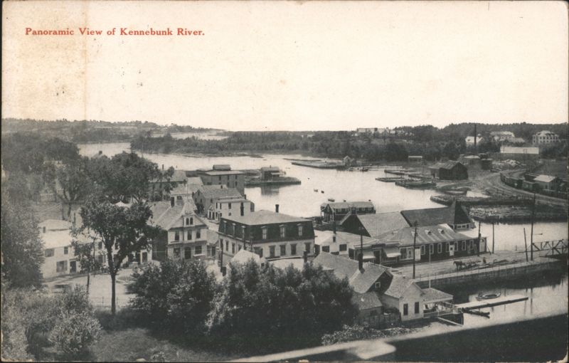 Panoramic View of Kennebunk River, Maine