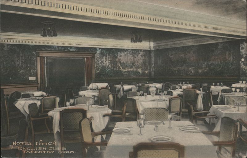 Hotel Utica English Club Tapestry Room New York