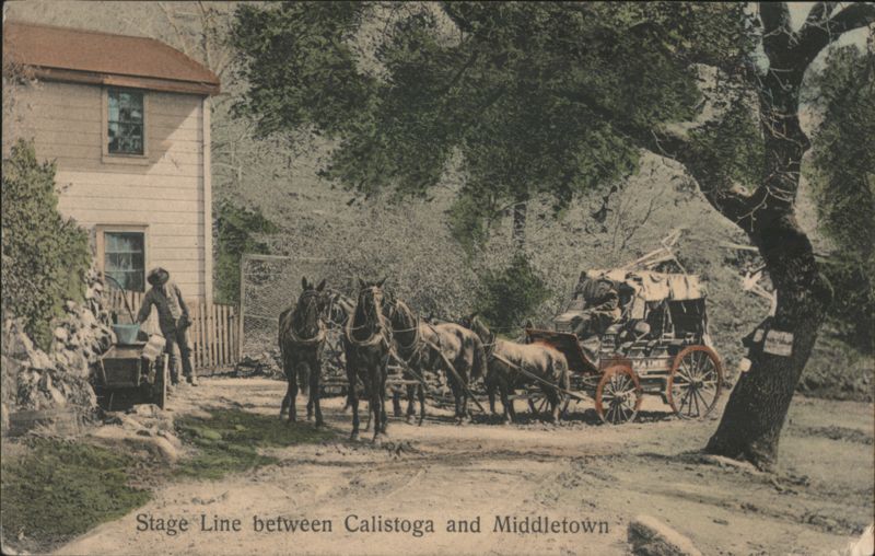 Stage Line between Calistoga and Middletown California