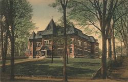 High School Building, Brattleboro, Vermont Postcard