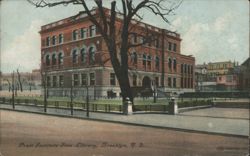 Pratt Institute Free Library, Brooklyn Postcard