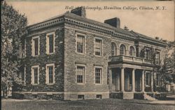 Hall of Philosophy, Hamilton College Postcard
