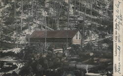 Lumberman's Camp near Austin, Pennsylvania Postcard