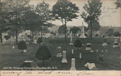 Mt. Prospect Cemetery, Franklinville, New York Postcard