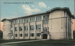 New School Building No. 10, Olean, New York Postcard