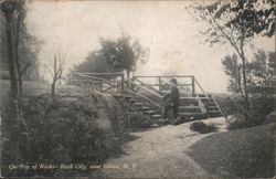 On Top of Rocks, Rock City near Olean, New York Postcard