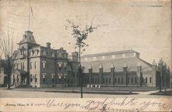 Armory Building in Olean, New York Postcard