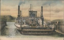 S.P.S.S. Solano with the Overland Limited at Benicia Postcard