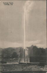 Calistoga Geyser Eruption Postcard