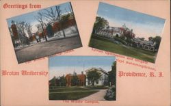 Greetings from Brown University Postcard