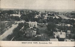 Bird's Eye View of Stromsburg, Nebraska Postcard