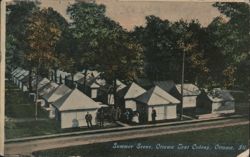Summer Scene, Ottawa Tent Colony Postcard