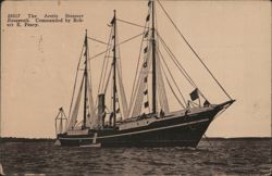 Arctic Steamer Roosevelt Commanded by Robert E. Peary Postcard