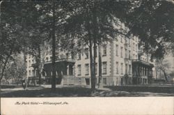 The Park Hotel, Williamsport, Pennsylvania Postcard
