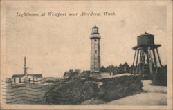 Lighthouse at Westport near Aberdeen, Washington Postcard