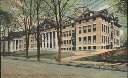 Chestnut Street School Building Postcard