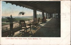 Castle Rock from Hotel Potter Veranda Postcard