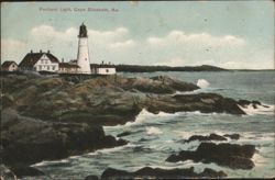 Portland Light, Cape Elizabeth, Maine Postcard