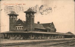 Grand Trunk Station, Battle Creek, Michigan Postcard