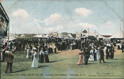 Rochester Fair, Looking down Midway, Rochester, N.H. Postcard