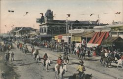Street Scene during Carnival in Phoenix, Arizona Postcard