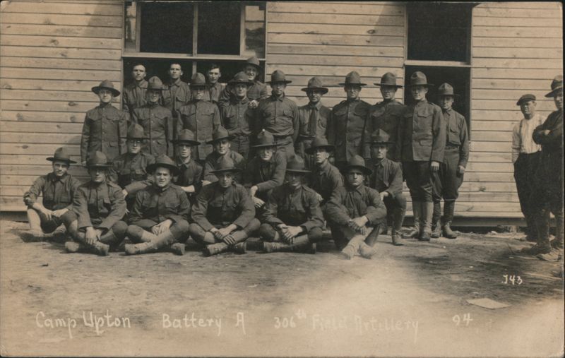 Battery A, 306th Field Artillery, Camp Upton Yaphank New York
