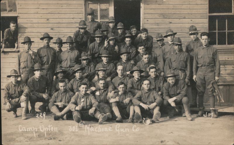 306th Machine Gun Company at Camp Upton Yaphank New York