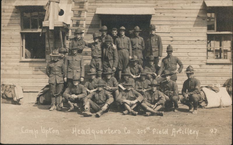 Headquarters Company 306th Field Artillery, Camp Upton Yaphank New York