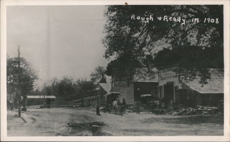 W.H. Fippin General Blacksmith Shop, Rough & Ready, 1908 California