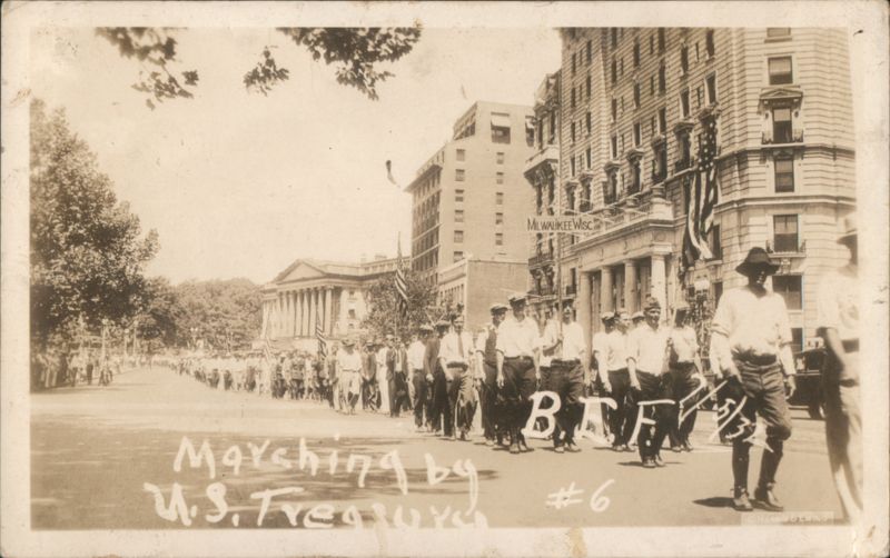 Bonus Expeditionary Force Marching by U.S. Treasury Washington District of Columbia