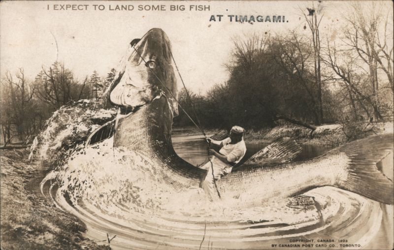 I Expect to Land Some Big Fish at Timagami ON Canada