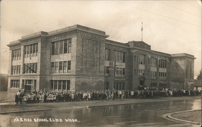 No 5 High School Building in Elma, Washington