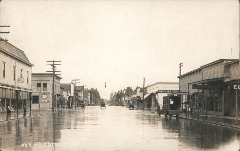 Main Street Scene, Elma, Washington