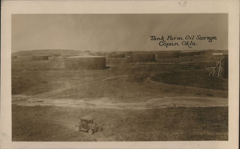Tank Farm, Oil Storage Facility Copan Oklahoma