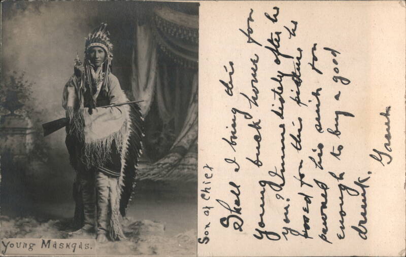 Young Maskgas Native American Portrait Topeka Kansas