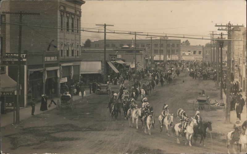 Indian Parade During Indian Fair Hampton Iowa