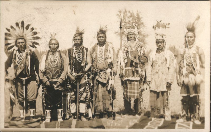 Native American Men in Traditional Regalia Missoula Montana