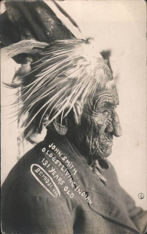 John Smith, Oldest Living Indian, 131 Years Old Bemidji Minnesota