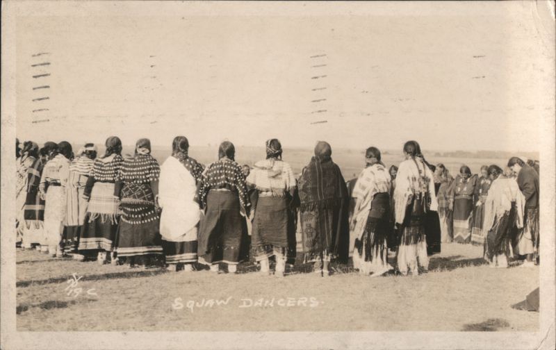 Squaw Dancers, Native American Women in Traditional Dress Pawhuska Oklahoma
