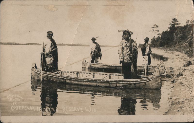 Chippewa Indians on Reserve, Wisconsin Denison Native Americana