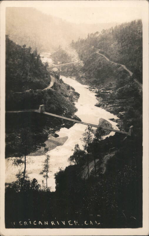 Suspension Bridge over American River California
