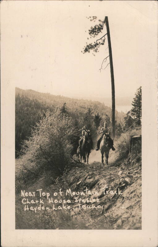 Horseback Riders on Mountain Trail, Hayden Lake, Idaho