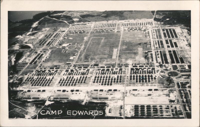 Aerial View of Camp Edwards Military Base Bourne Massachusetts