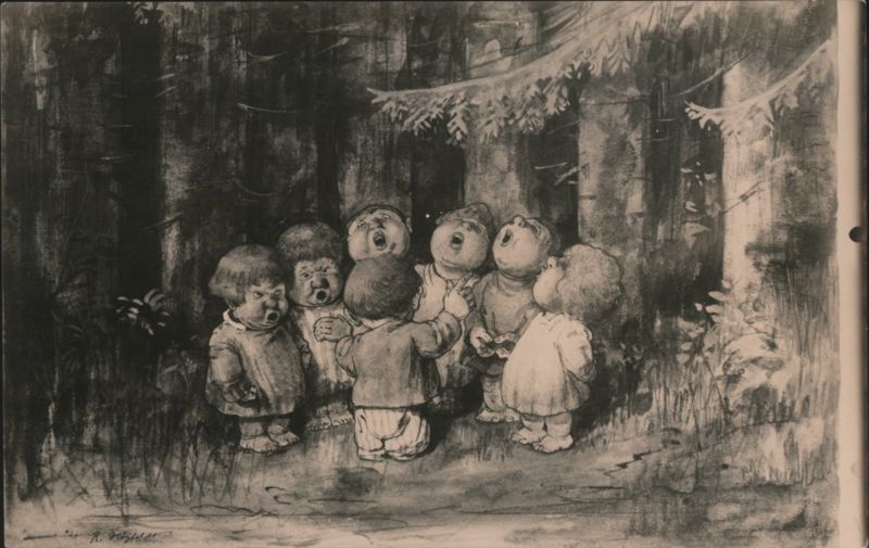 The Singing School Children Illustration Robert Högfeldt
