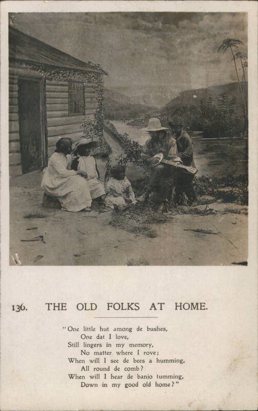 The Old Folks at Home, Family Scene with Banjo Player