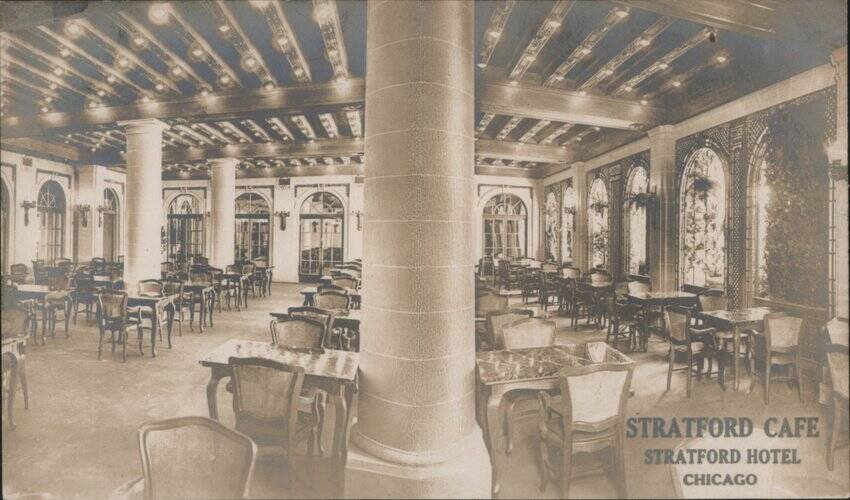 Stratford Cafe, Stratford Hotel Interior Chicago Illinois