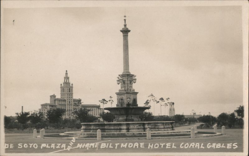 De Soto Plaza and Biltmore Hotel, Coral Gables Florida