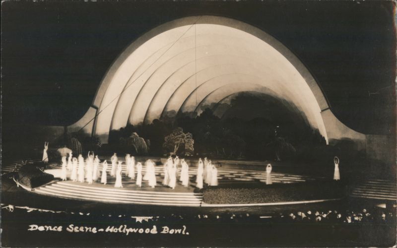 Dance Scene at the Hollywood Bowl California