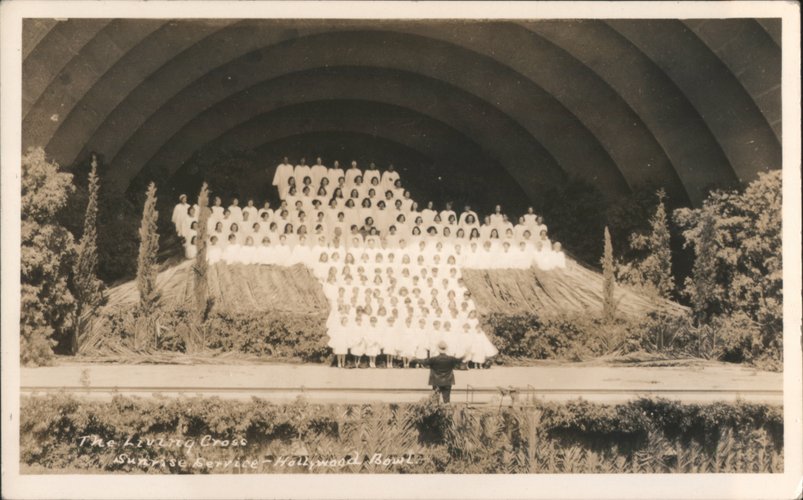 The Living Cross, Sunrise Service, Hollywood Bowl California
